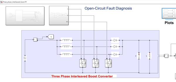 🔧 Robust Open-Circuit Fault Diagnosis for Three-Phase Interleaved Boost Converter | MATLAB | Simulink